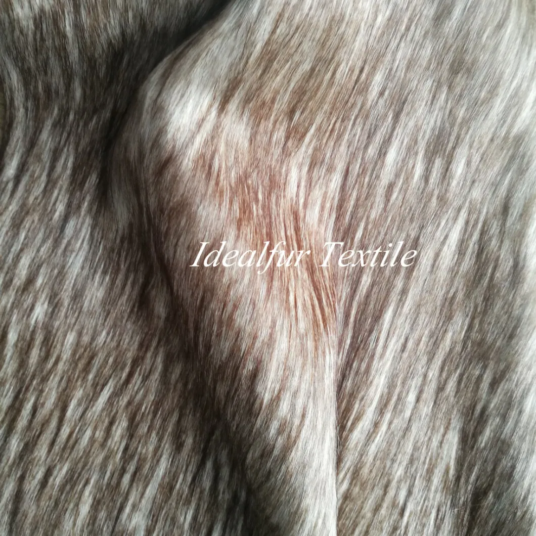 Long Pile Faux Fur Plush Jacquard Imitation Skin Artificial Fur